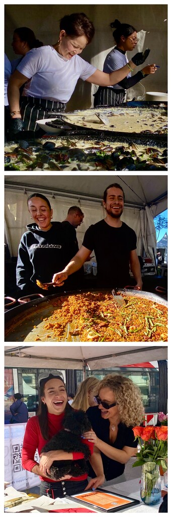 Bastille Day Festival happy vendors.  by johnfalconer