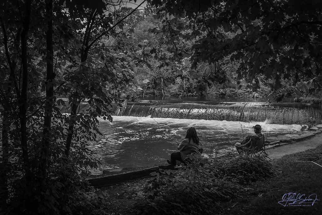 Fishin' at the low dam by ggshearron