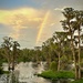 Partial rainbow over the lake by frodob