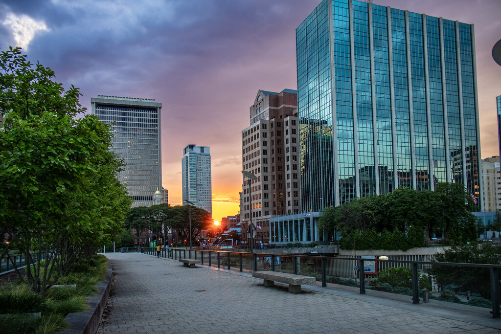 From today's photo walk downtown, at sunset by batfish