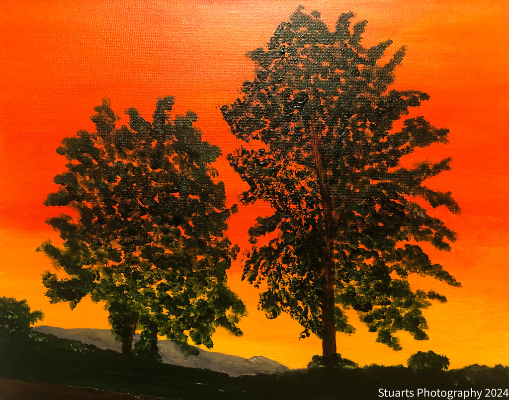 Sunset (painting) by stuart46