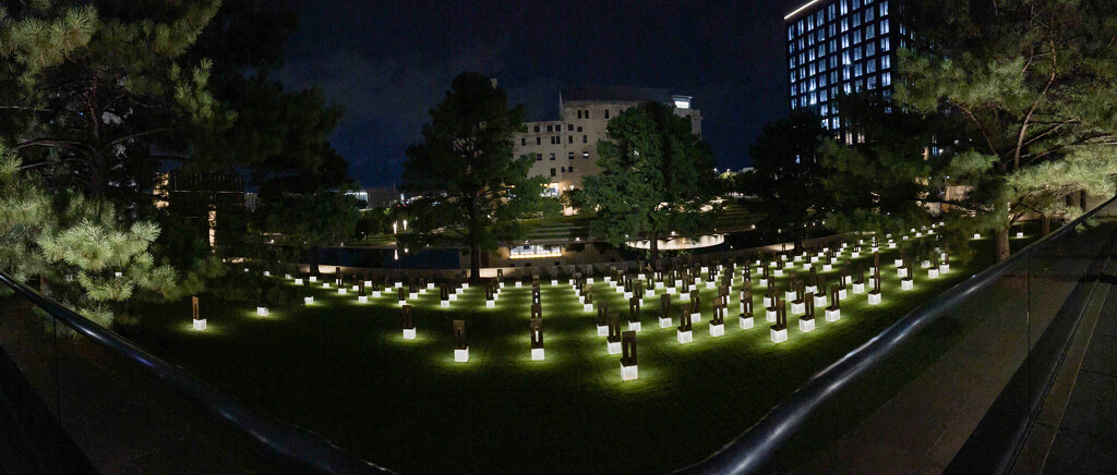 OKC National Memorial at night by dsc0