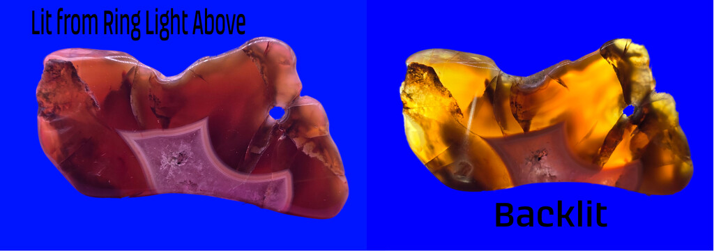 Two Views of Carnelian Agate by peachfront