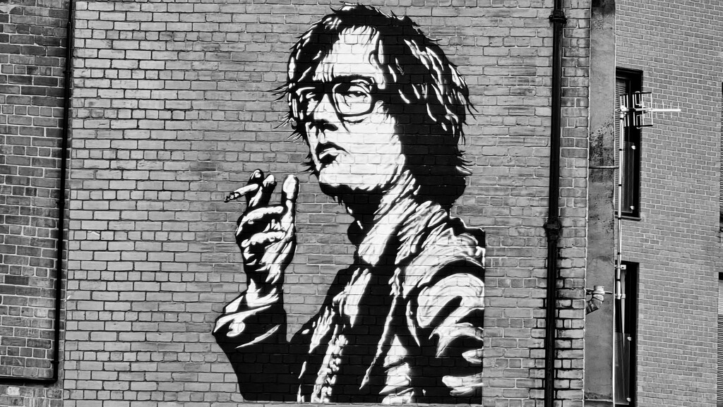 199/366 - Mural of Sheffield musician Jarvis Cocker by Bubba2000 by isaacsnek