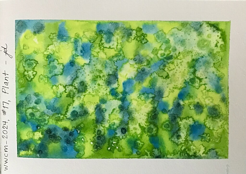 World Watercolor Month, #17, Plant by juliedduncan