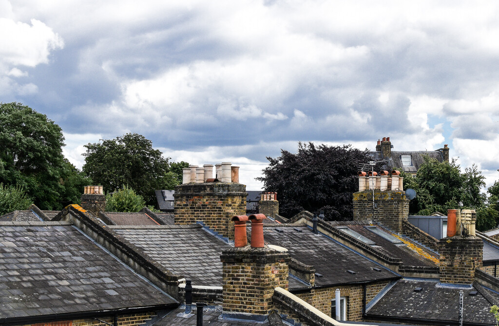 Roof tiles amd chimney pots by tiaj1402