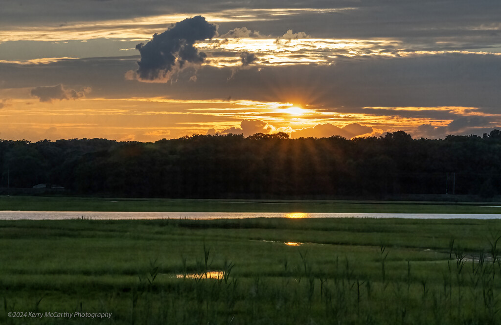 Sun over marsh by mccarth1