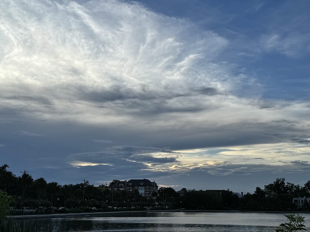 Colonial Lake cloudscape by congaree