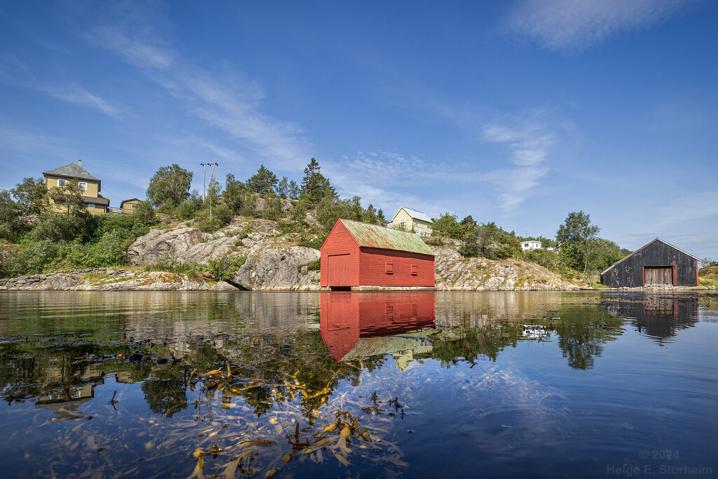 Another red boathouse by helstor365