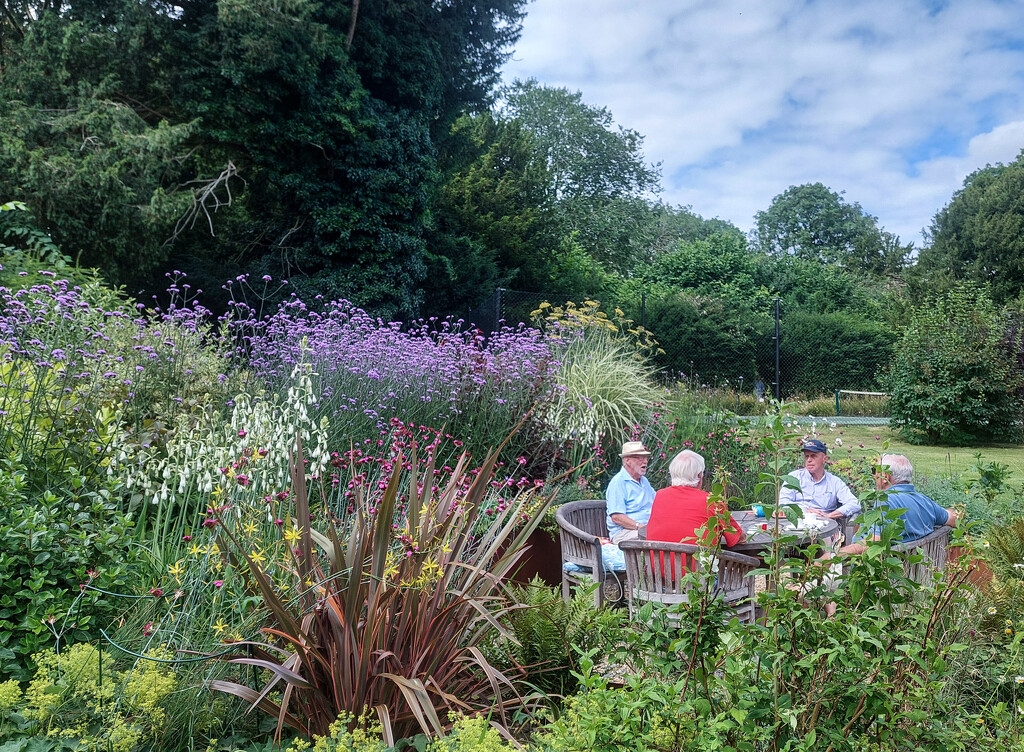 Cream tea in the Rectory garden by busylady