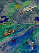 21st Jul 2024 - Cats try their hand at Chagall