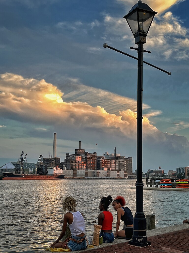 Hanging Out at Sunset (Baltimore) by jakb