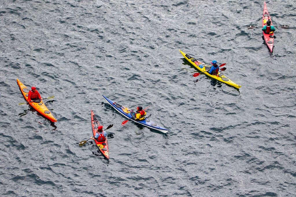 Kayakers at Sumburgh by lifeat60degrees