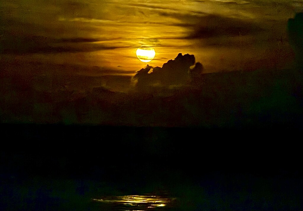 Moonrise over the Atlantic 2 by congaree