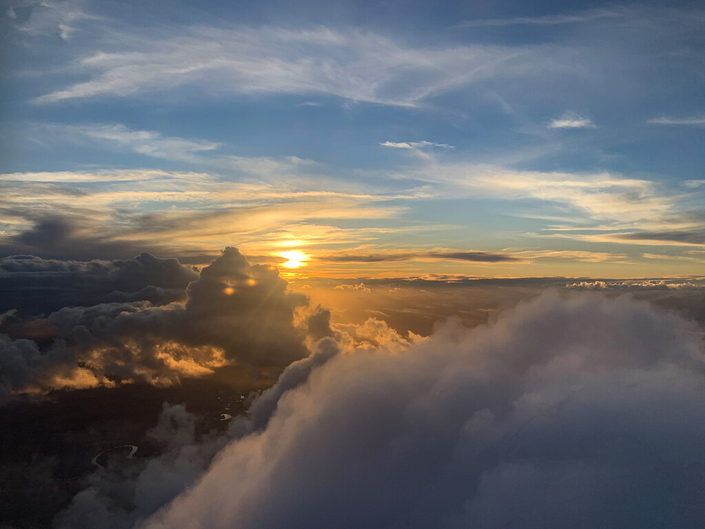 Days end from a plane window by thedarkroom