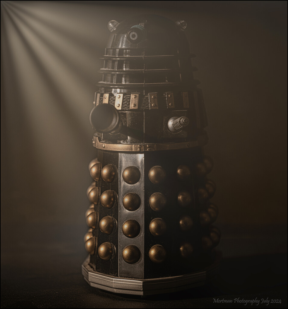 Dalek emerging from the mist of time  by mortmanphotography