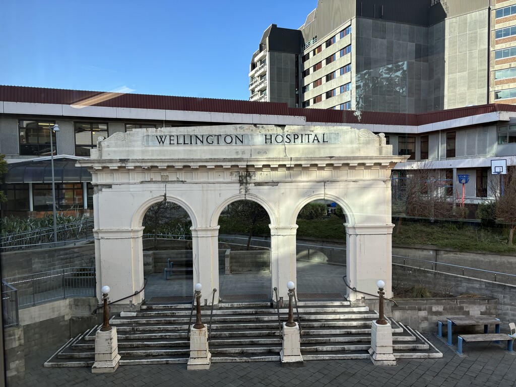 The old hospital entrance  by tippy