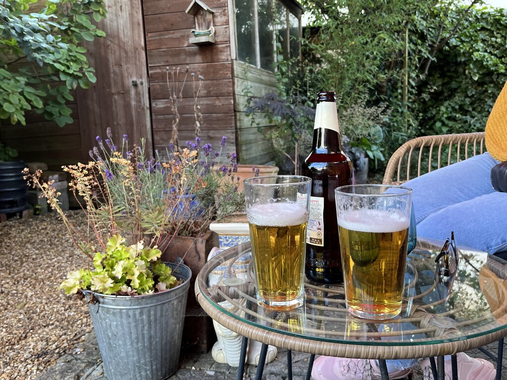 Beers in the garden by helenawall