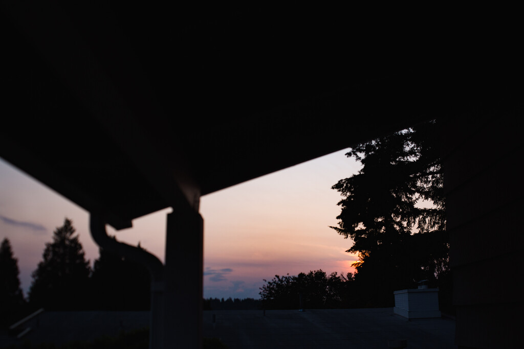 Over Roof, Under Roof Sunset by tina_mac