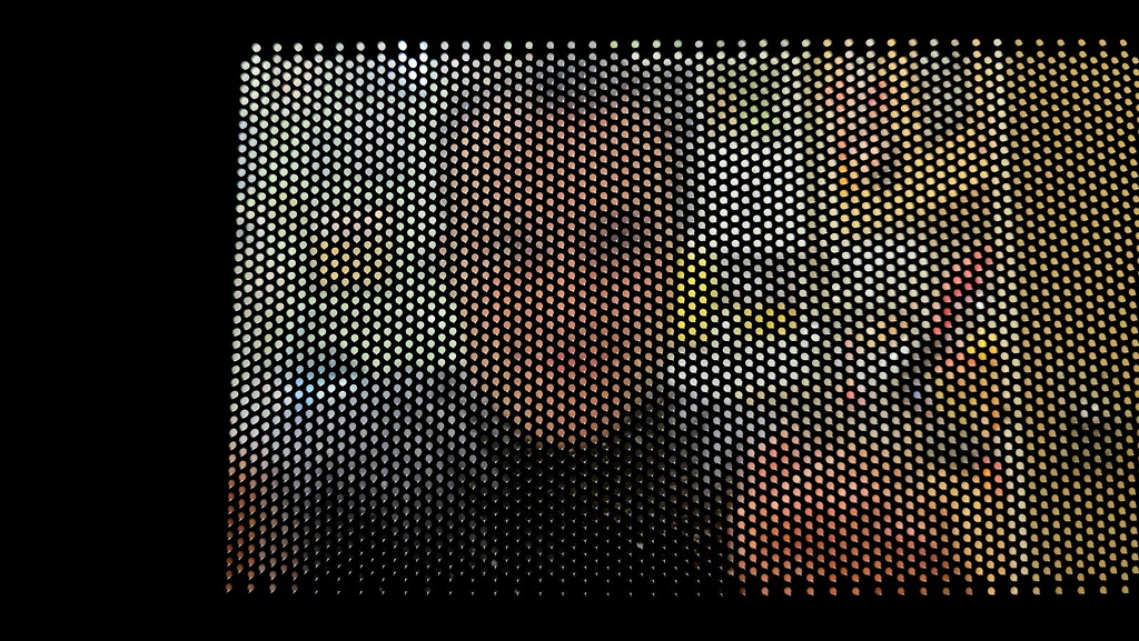 210/366 - An eye boggling view taken from inside the microwave. This is what your food sees when you're waiting. by isaacsnek