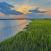 Tranquil early evening with marsh view by congaree