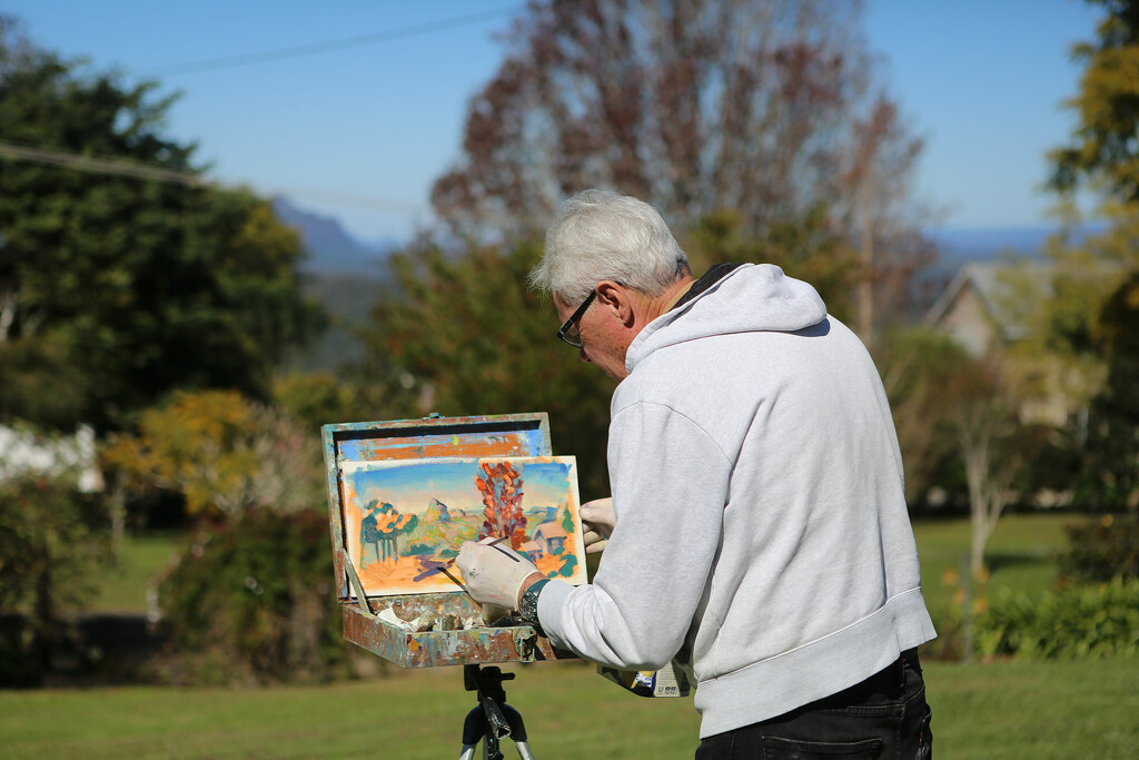 Depth of field: Plein air painter by jeneurell