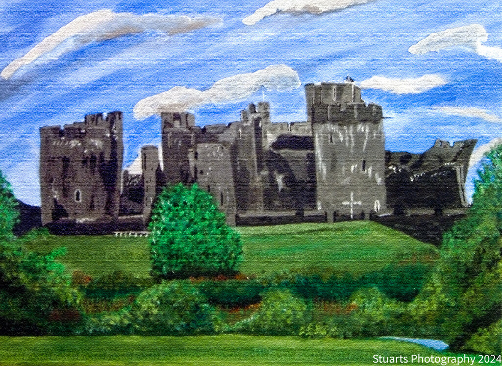 Caerphilly Castle (painting) by stuart46