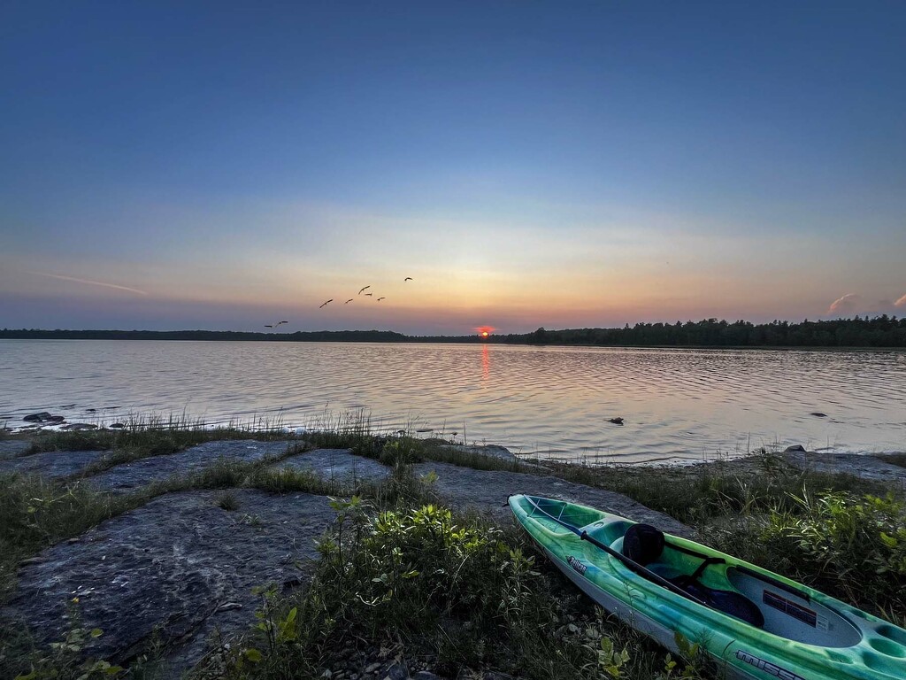 Sunset Kayak by pdulis