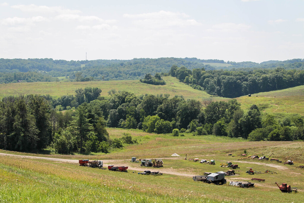 Pennsylvania scene with machinery by mittens