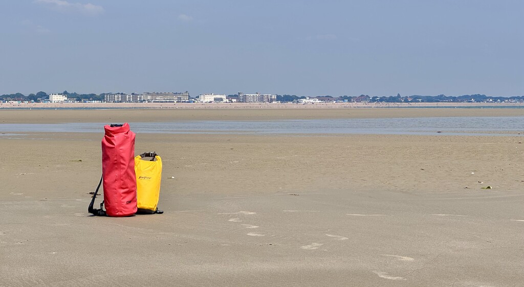 A walk on the sandbank  by wakelys