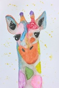 31st Jul 2024 - Watercolor Giraffe