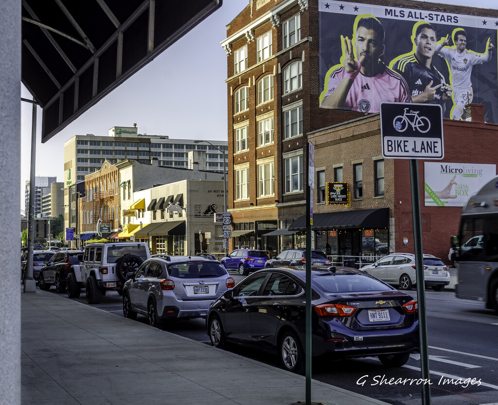 City street - no spaces available by ggshearron