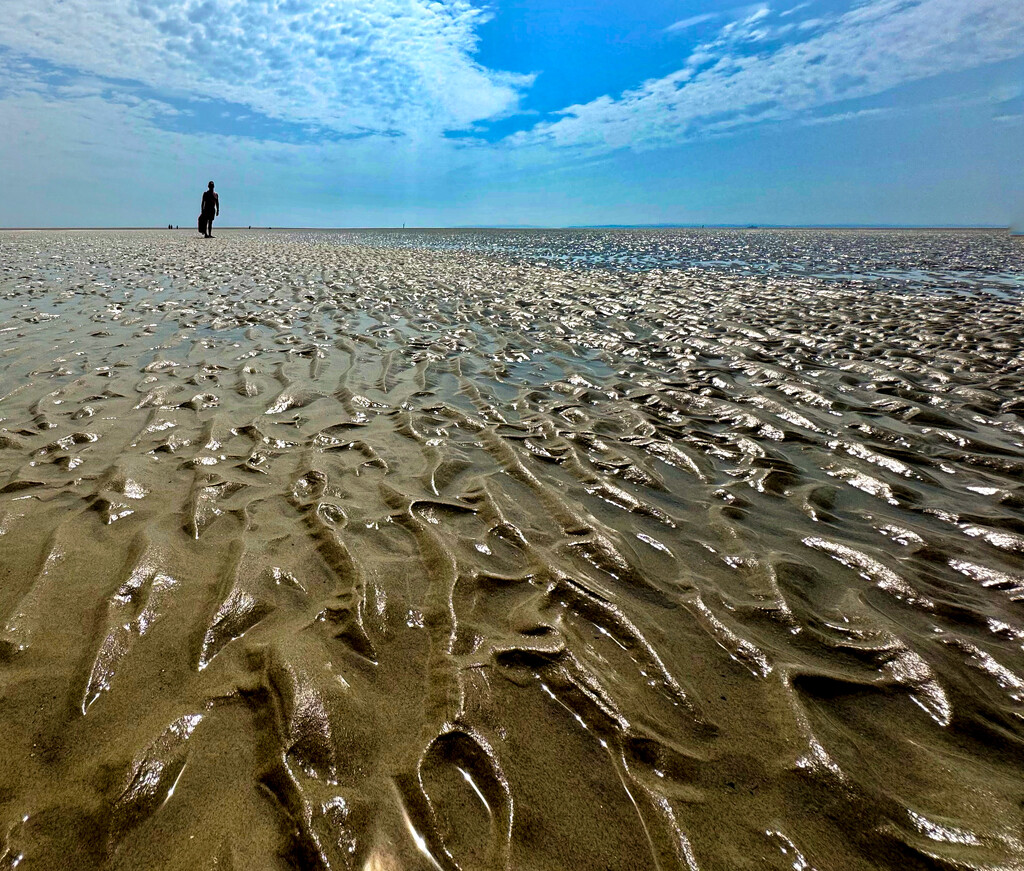 Hubby on the Sandbank by wakelys