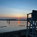 Life Guard Chair Sunset by pdulis