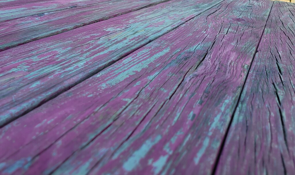 Pink picnic table by scoobylou