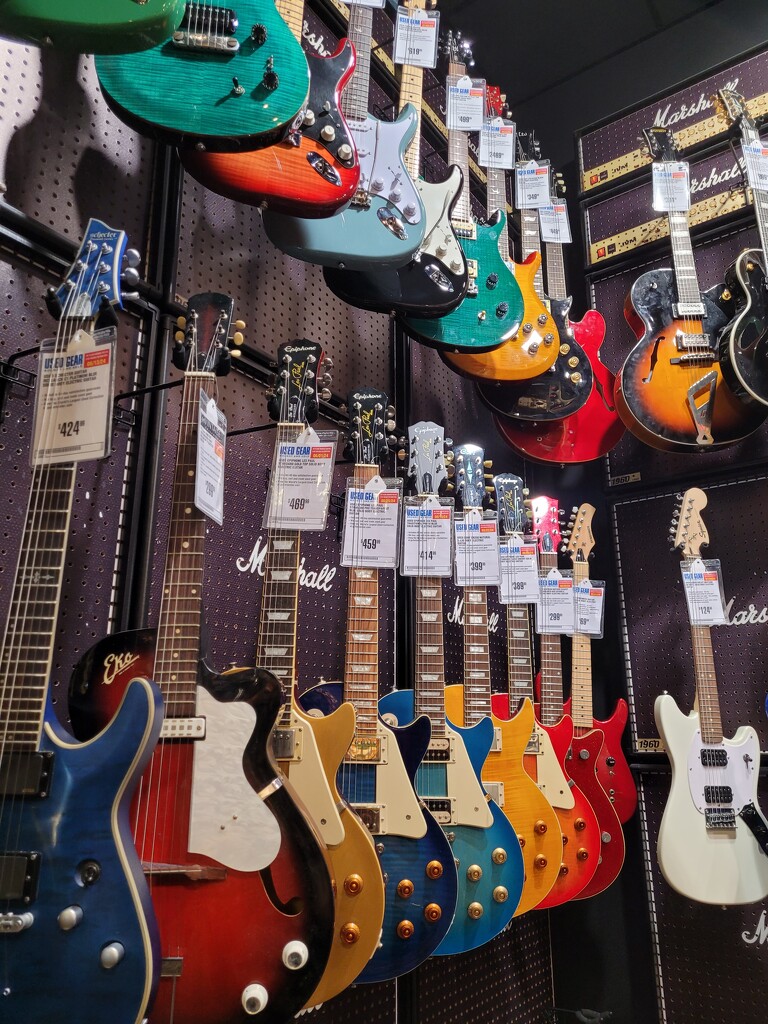 A guitar in every color by scoobylou