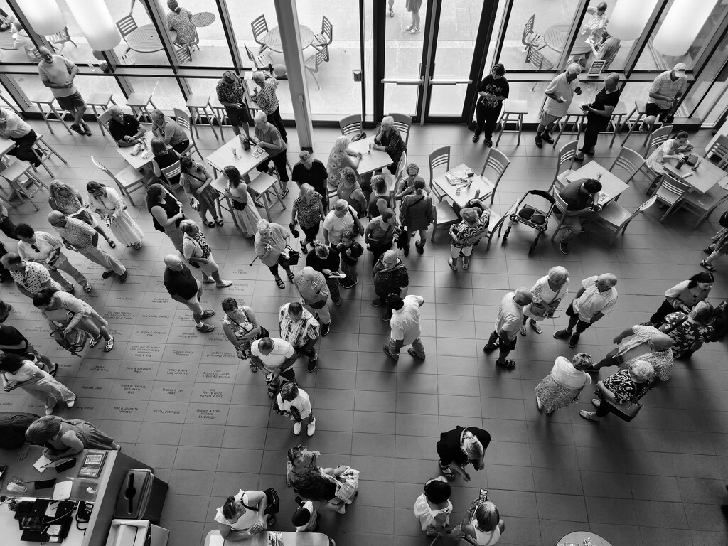 A bird’s eye view of intermission  by ljmanning