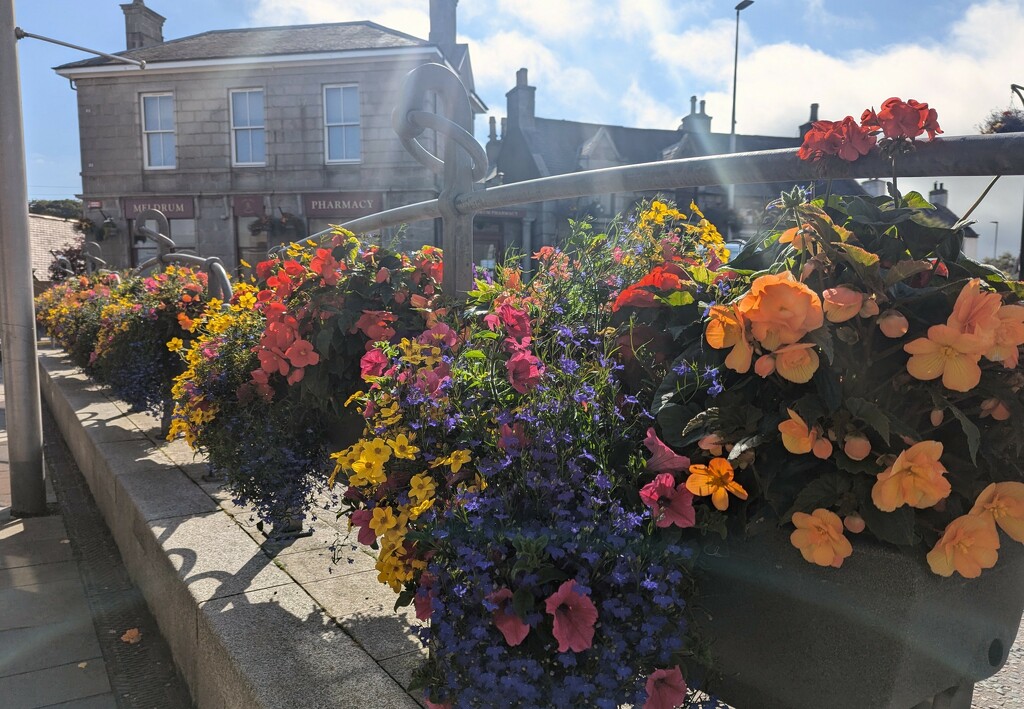 Colourful town centre  by sarah19