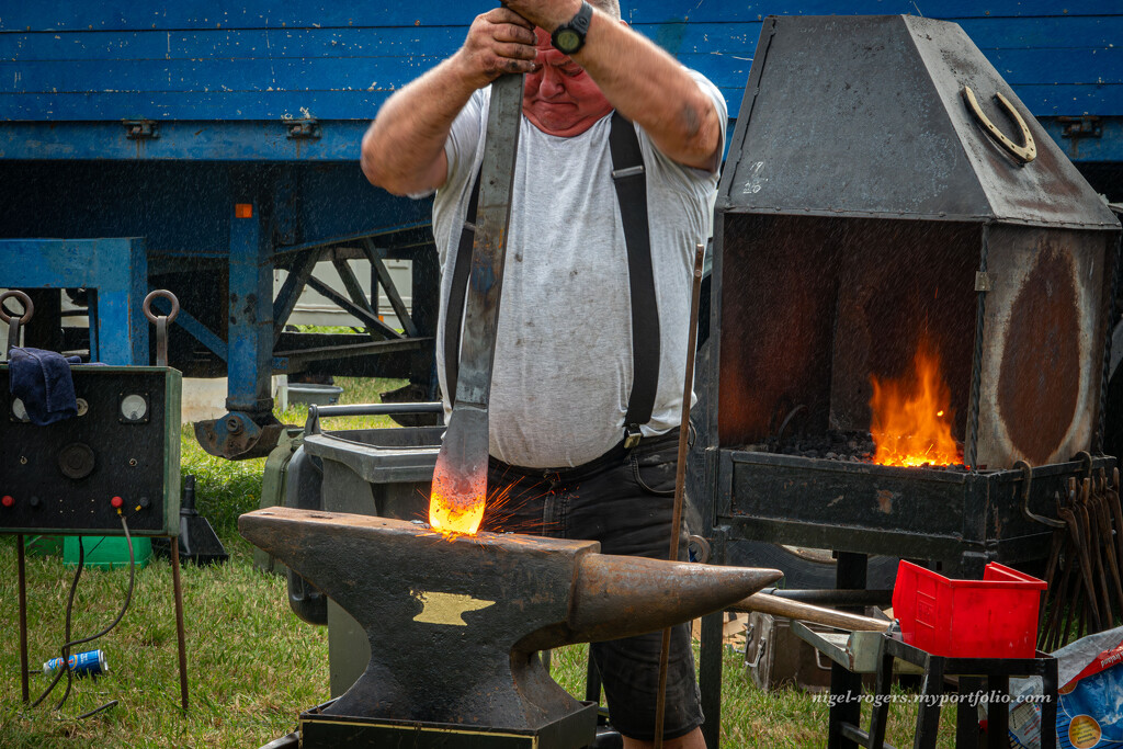 Working at the forge by nigelrogers