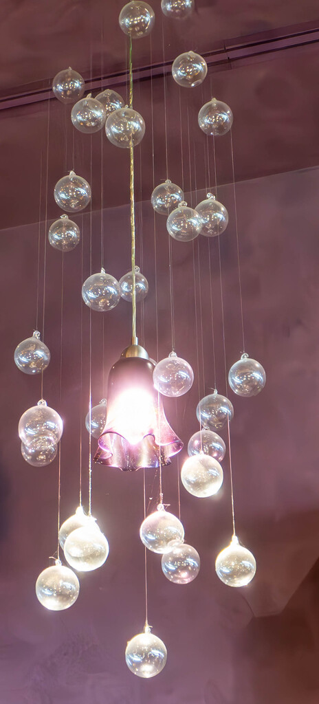 Glass Orb Chandelier by veronicalevchenko