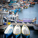 Gig boats in Newlyn harbour by swillinbillyflynn