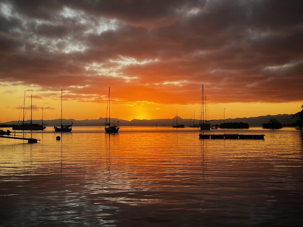 Savusavu Sunset by carolinesdreams