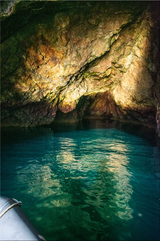 Inside the water cave at Fryes harbor on Santa cruz Island. by 365projectorgchristine