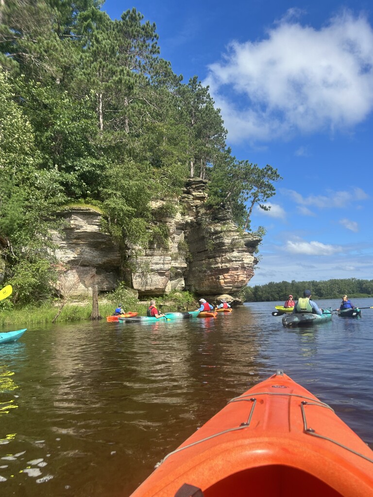 Kayaking in the Wisconsin River  by mltrotter