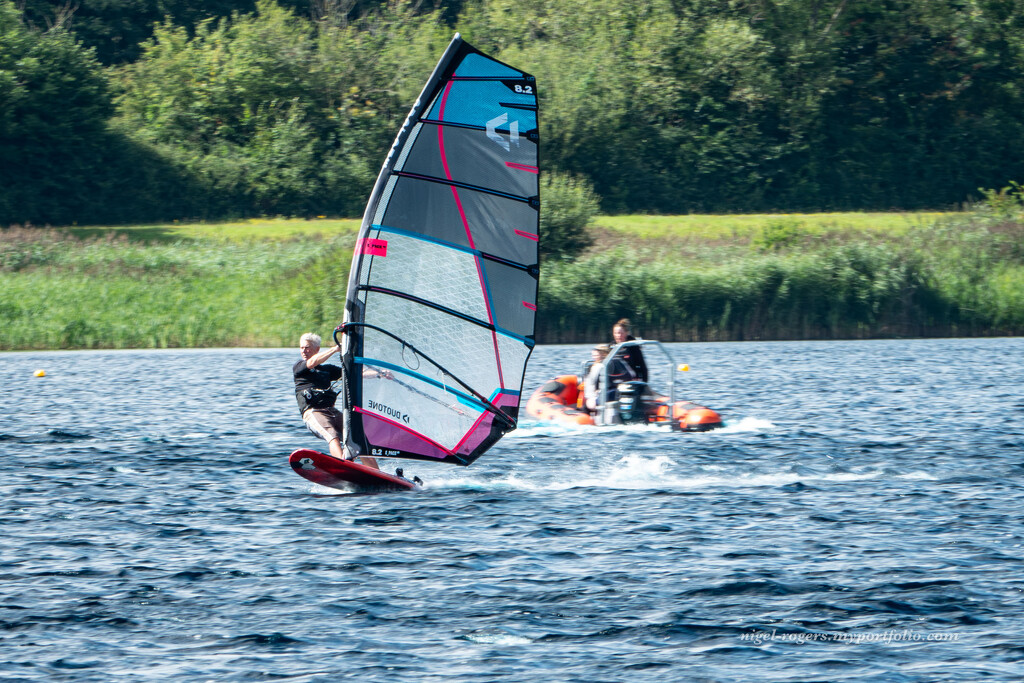 Windsurfing at Bowmoor Sailing Club by nigelrogers