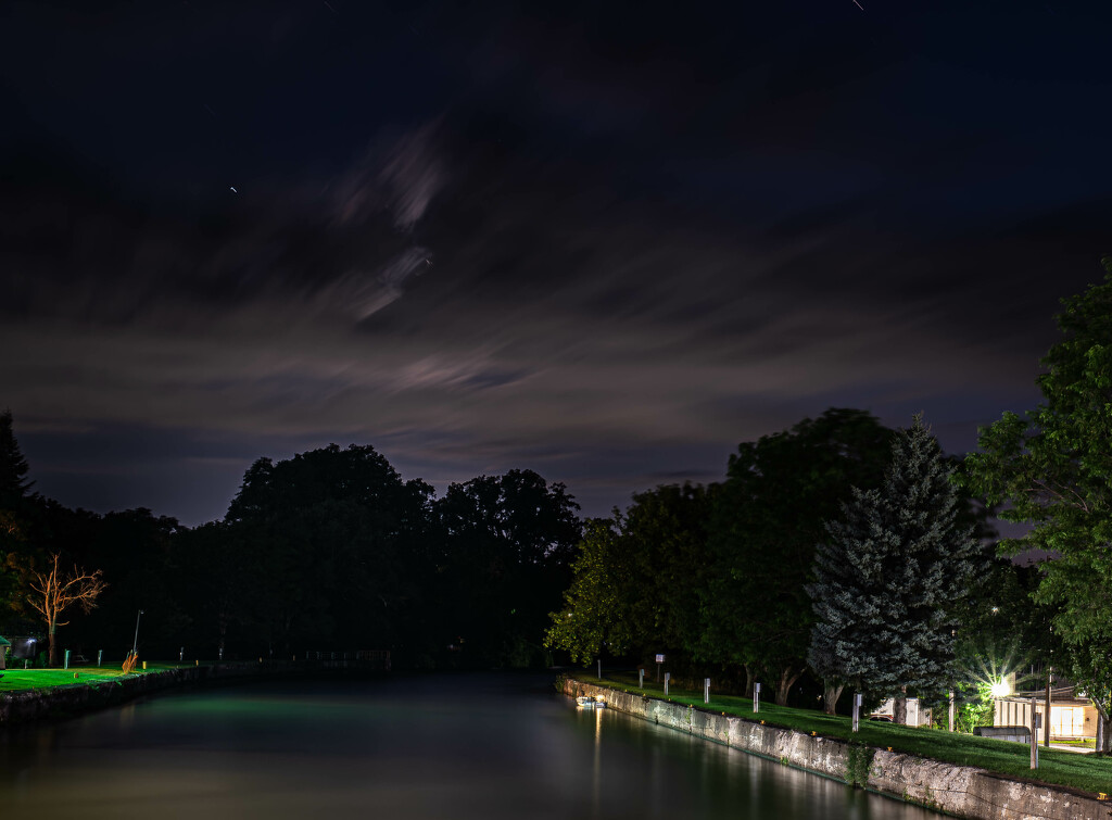 Nighttime over the canal-2 by darchibald