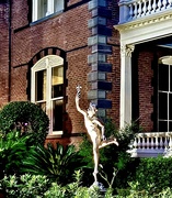 11th Aug 2024 - Statue in front of large Charleston mansion