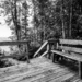 Cabin Deck and Old Bench by tosee