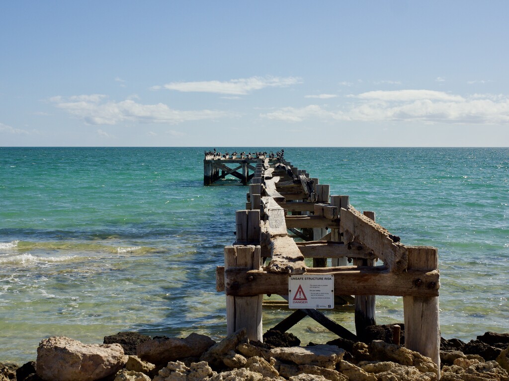 Gladstone Bay Jetty P8133254 by merrelyn