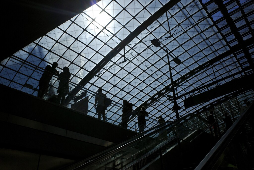 Ascending to the train platform  by vincent24